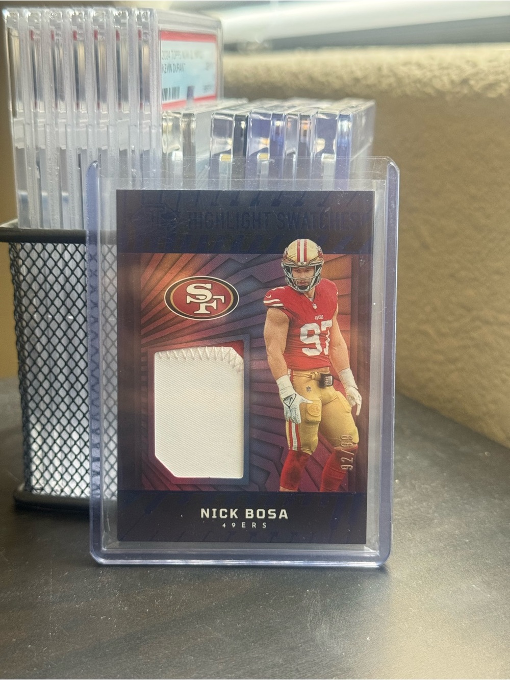 Nick Bosa 49ers Highlight Swatches Football Card with Jersey Patch /99